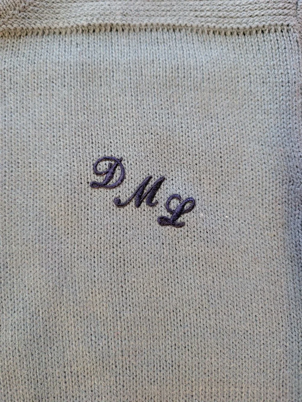 Vintage 90s Hudson's That Guy Monogrammed Knit Sweater Script Crewneck Retro Vtg